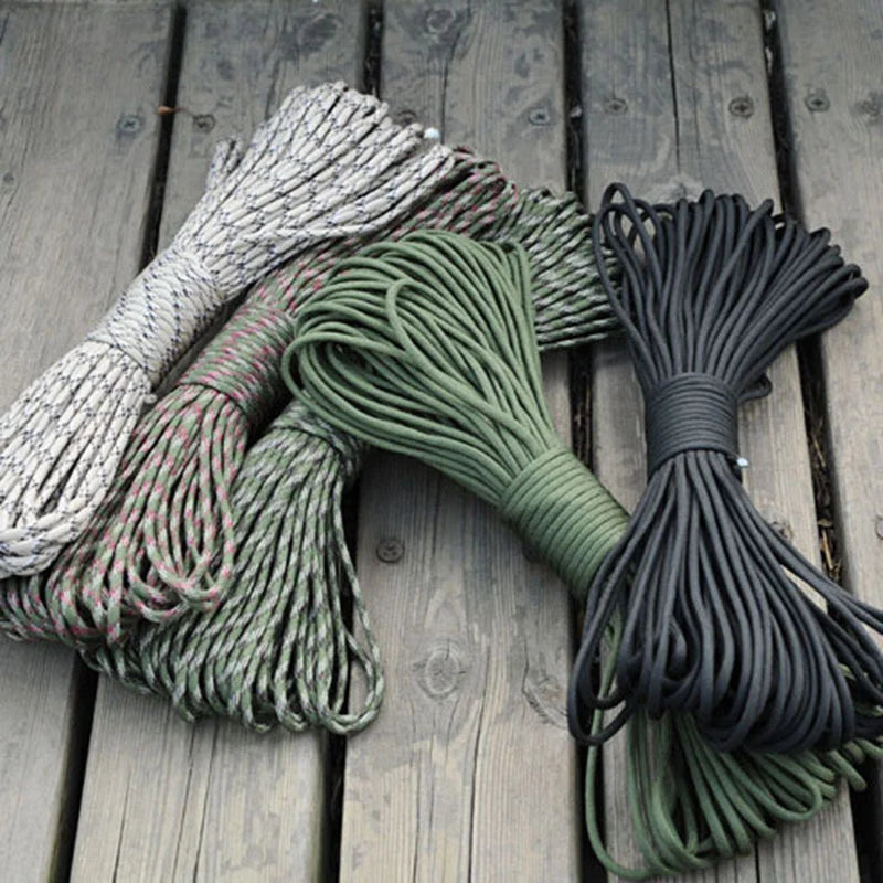 5/15/30m Paracord Rope 7 Strand 4mm Military Tactical 550 Parachute Cord Camping Accessories Outdoor Survival DIY Bracelet Line