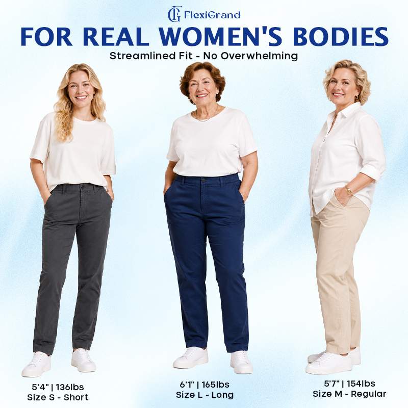 FlexiGrand - Women Multi-Pocket Stretch Comfort Pants